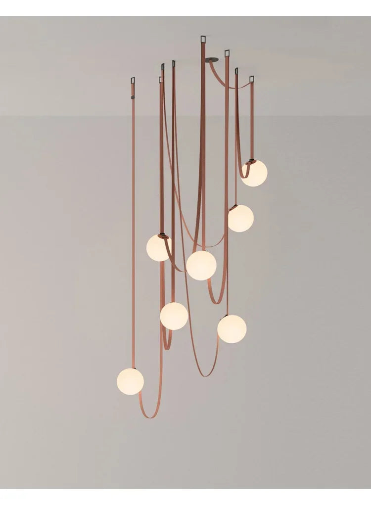 DecorBites™ ثريا غرفة المعيشة بتصميم وادي سابي دوبلكس مصباح سقف نورديك