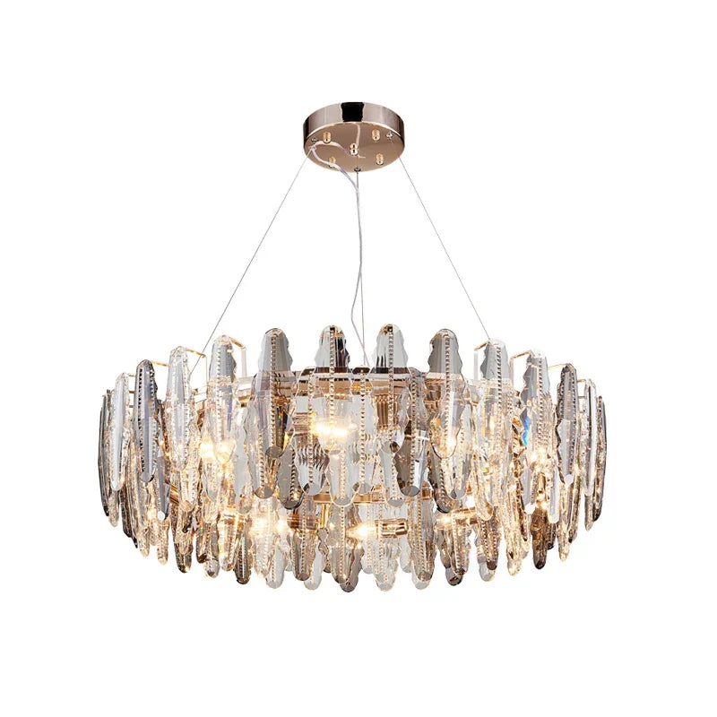Lustre LED Leaf DecorBites™ : Éclairage de décoration moderne pour salon et escalier tournant duplex
