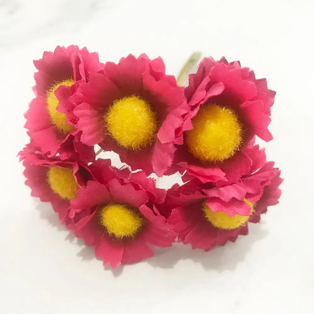 DecorBites™ 200pcs Mixed Rose Red Flower Cherry Stamen Berries Bundle for DIY Decor