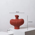 DecorBites™ Fringe Heterophore Vase - Handcrafted Porcelain Floral Arrangement Ornament