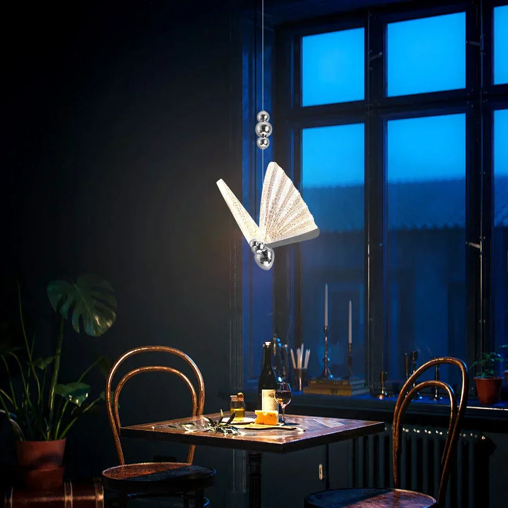 DecorBites™ Butterfly LED Chandelier Pendant Light for Modern Living and Dining Spaces