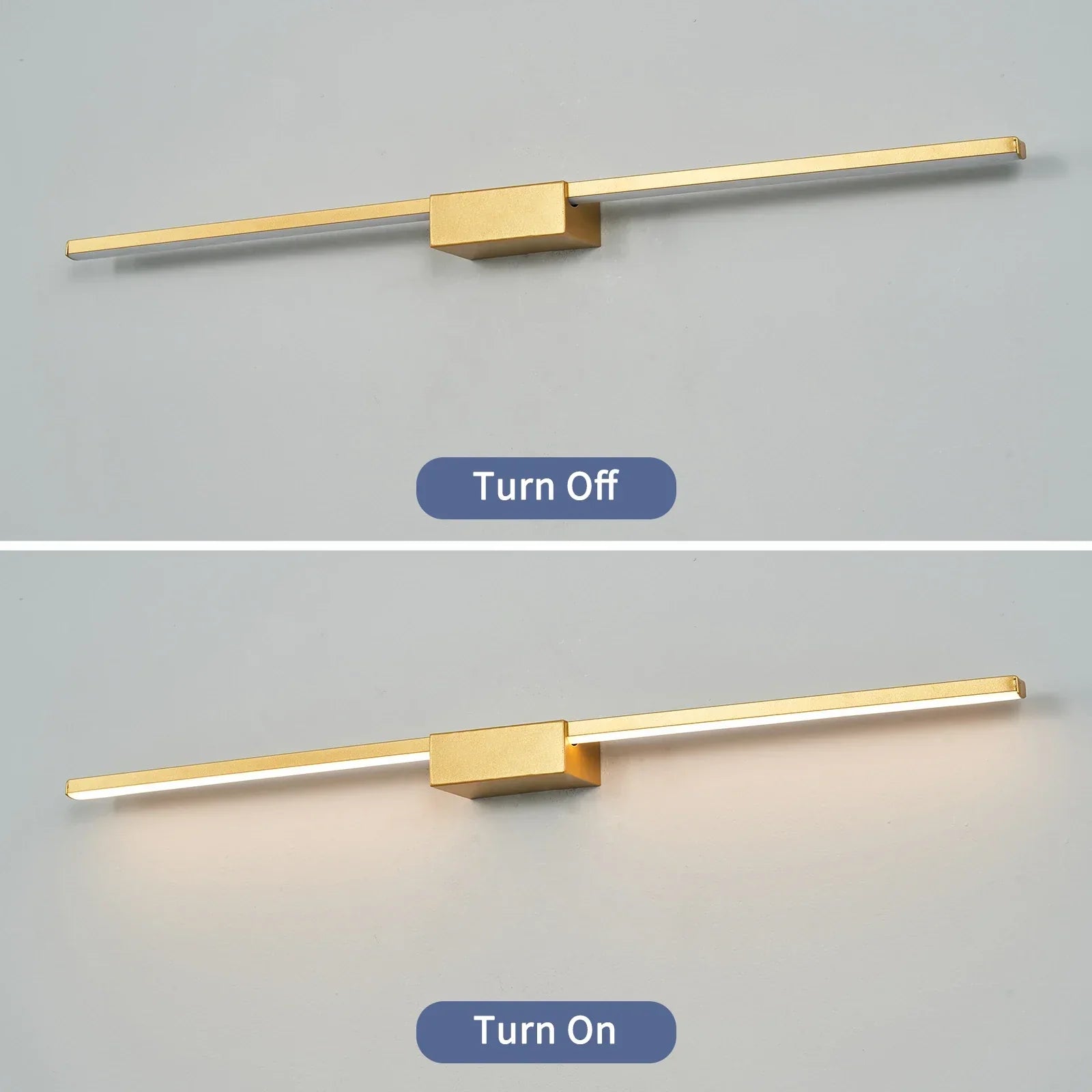 DecorBites™ مرايا حمام LED مع إضاءة، مصابيح جدارية، وتجهيزات إضاءة للمغاسل