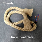 Vintage Hemp Rope Industrial Pendant Light