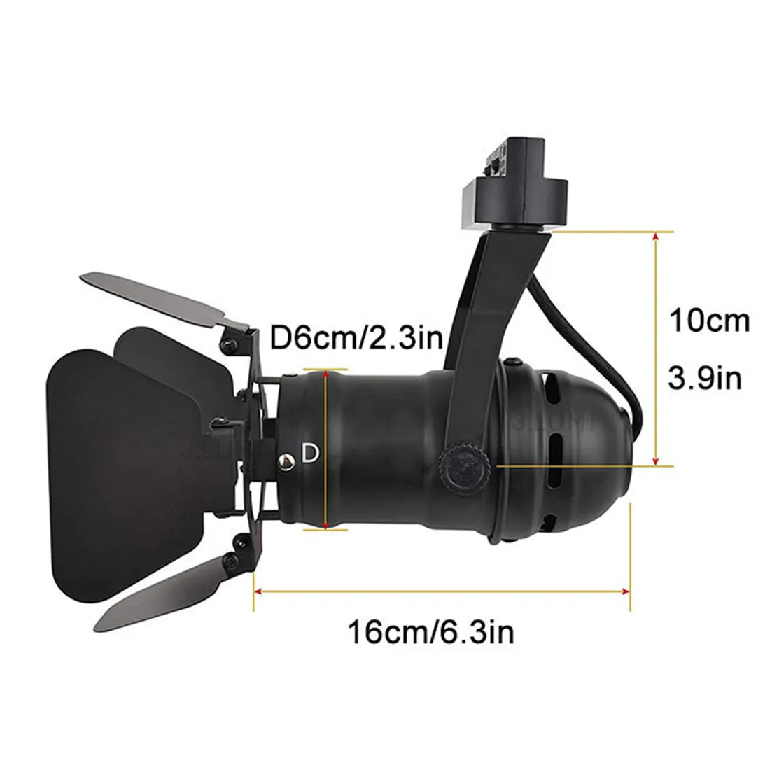 DecorBites™ 4-Light Industrial Track Spotlight for Mall Exhibition Office LED Lighting