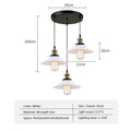 DecorBites™ Industrial Ceiling Chandelier for Kitchen Bedroom Restaurant Home, Black/White, 3 Heads