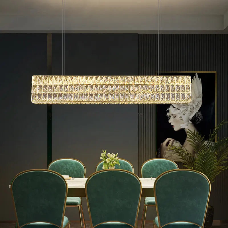 DecorBites™ مصباح معلق حلقي كريستالي K9: إضاءة LED فاخرة للديكور الداخلي لغرفة المعيشة وغرفة النوم والمطاعم