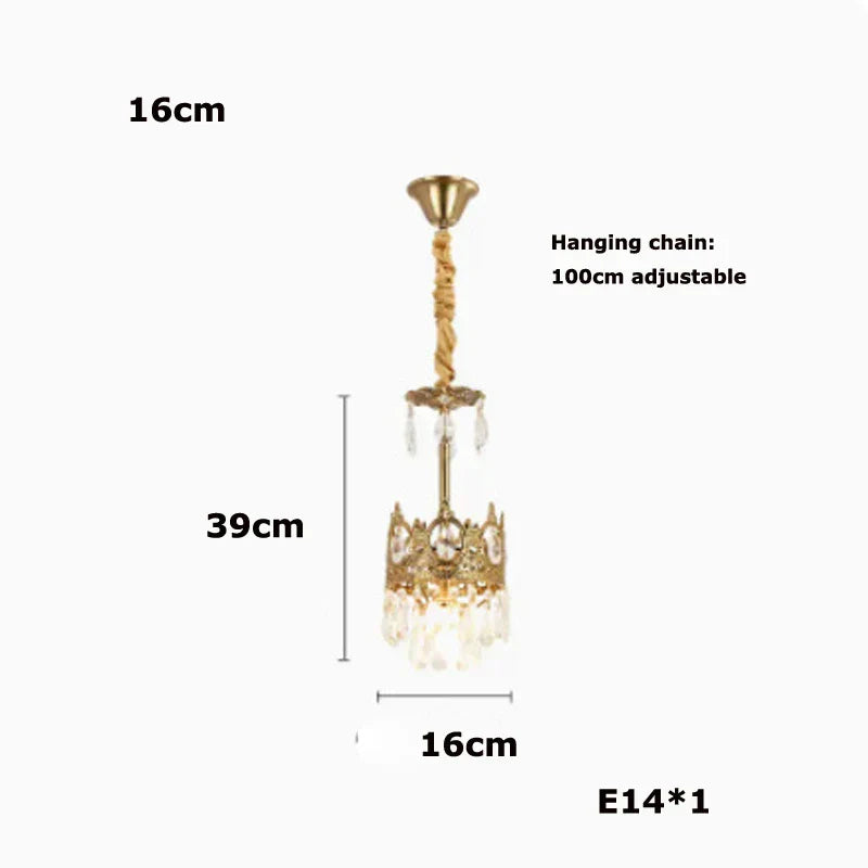 DecorBites™ Crystal LED Pendant Light for Living Room