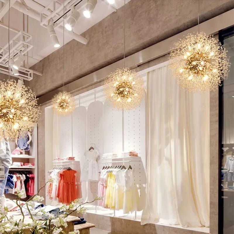 DecorBites™ Crystal Dandelion Pendant Lights for Chic Home Decor