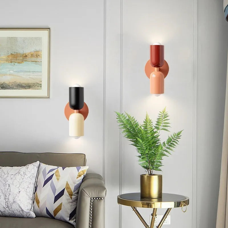 DecorBites™ Cream Double Head LED Wall Lamps for Living Room Bedroom Indoor Decoration