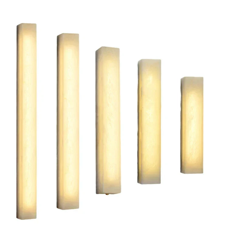 DecorBites™ Cuboid Marble LED Wall Lamp for Bedroom, Restaurant, Stairs - Dimmable Iron Lighting