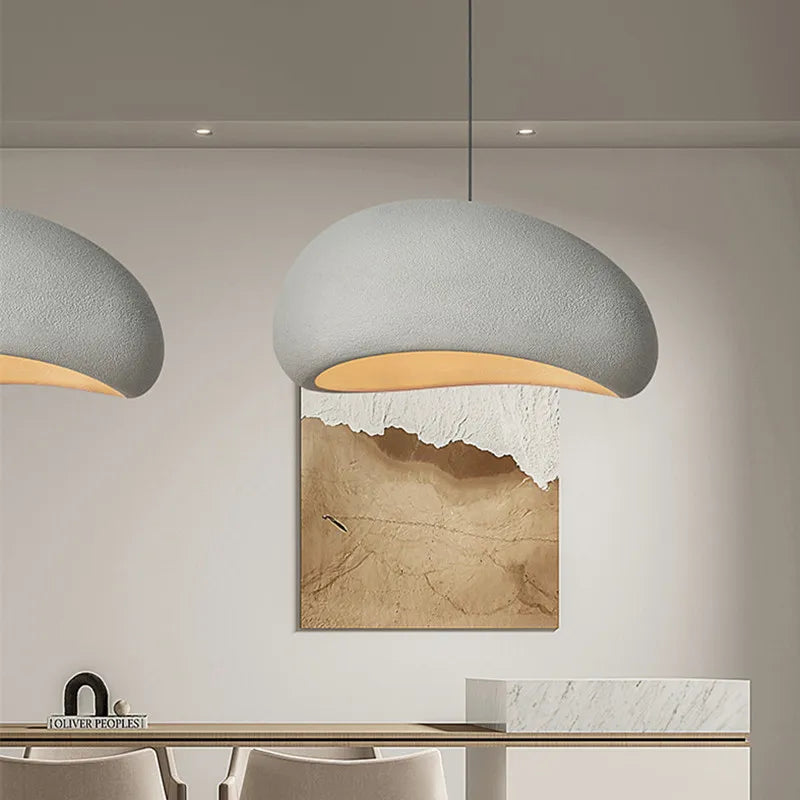 Luminaires Suspendus Led Nordiques DecorBites™ Style Crémeux Wabi Sabi Lustre Escaliers