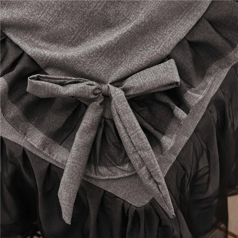 طقم غطاء سرير كوري من DecorBites™ بحواف مكشكشة - طقم فراش سادة ولطيف على البشرة
