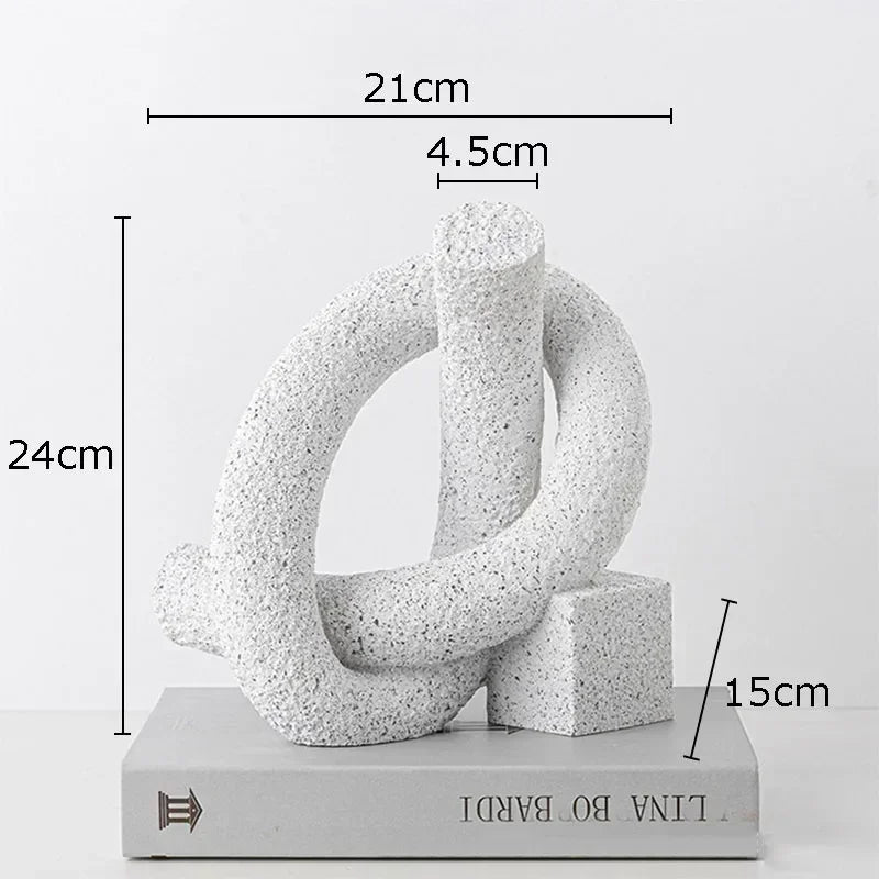 DecorBites™ Abstract Twisted Knot Sculpture for Room Aesthetics Decor