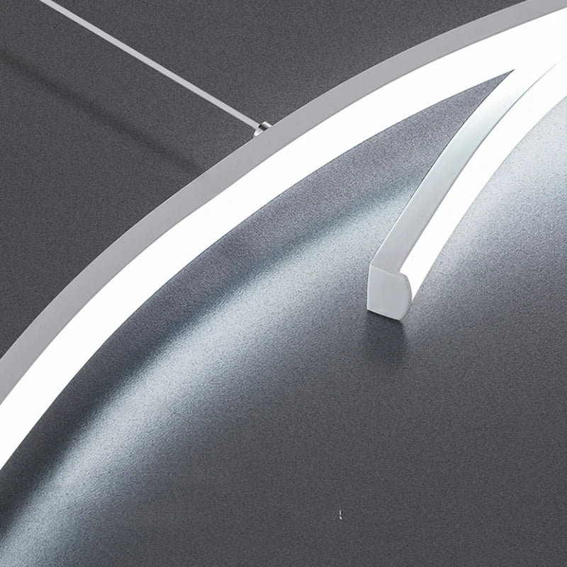 Modern Minimalist White Aluminum LED Pendant Light