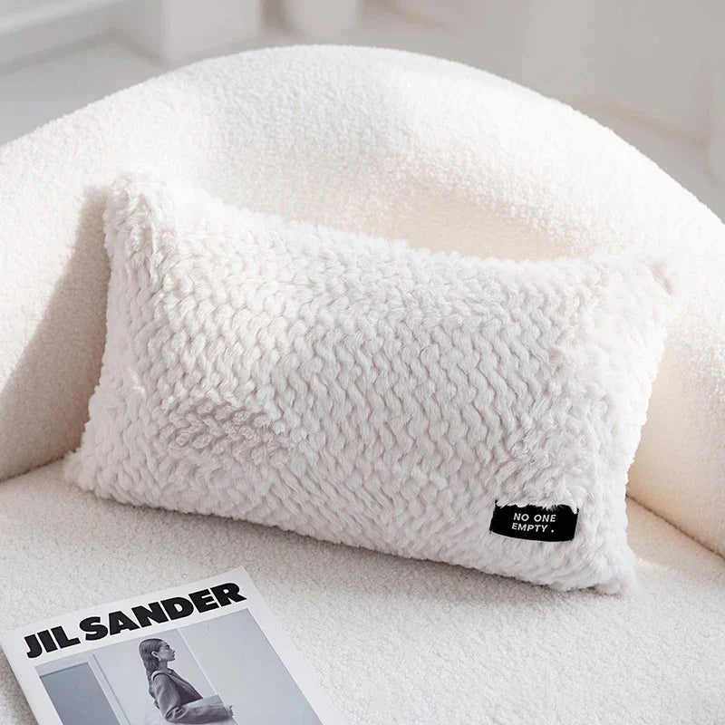 DecorBites™ Geometric Texture Plush Cushion Cover - Modern Nordic Style Pillow Cases