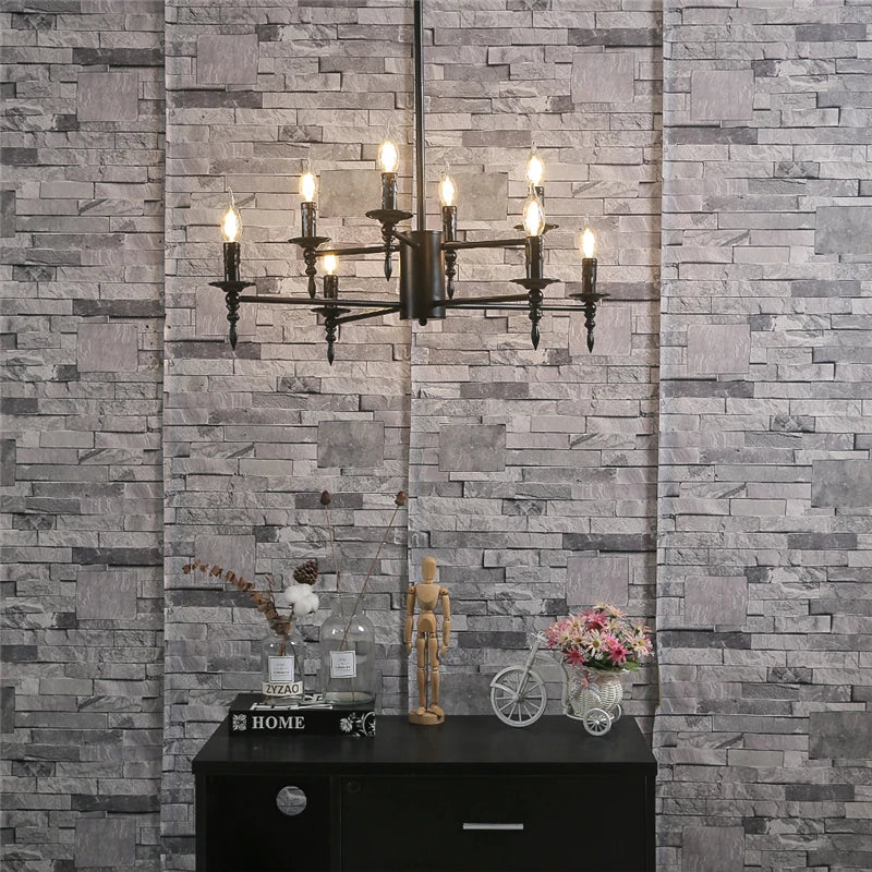 DecorBites™ Iron Art LED Pendant Chandelier Modern Living Room Kitchen Hanging Light