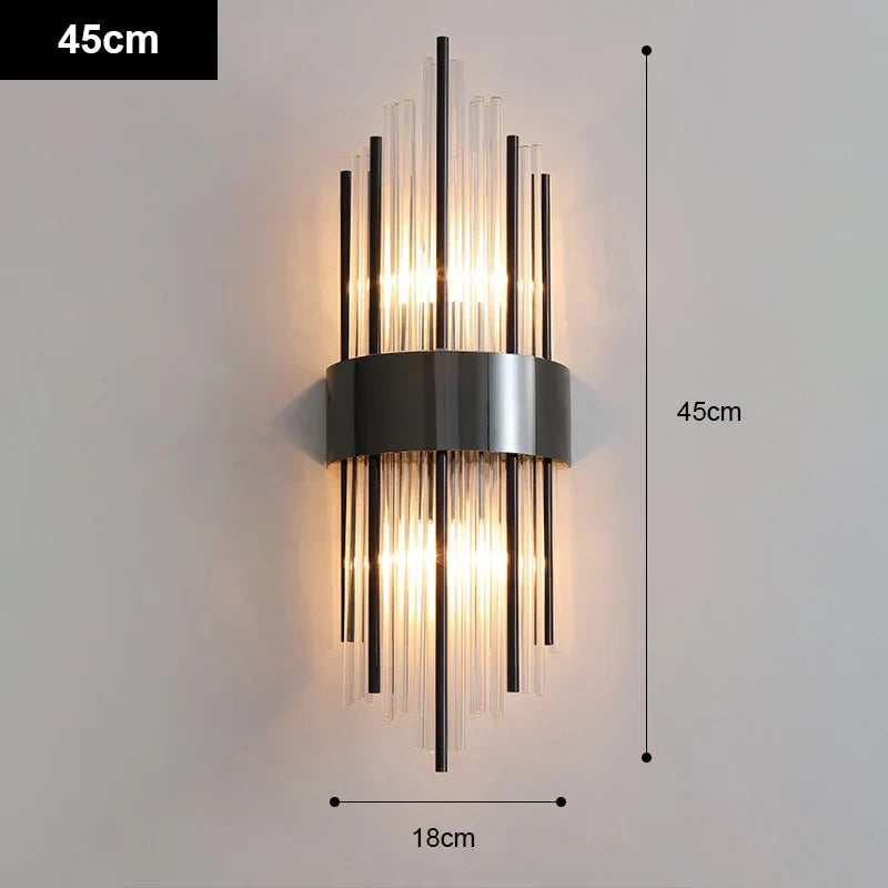 DecorBites™ Gold Stainless Steel LED Wall Sconce for Elegant Indoor Lighting