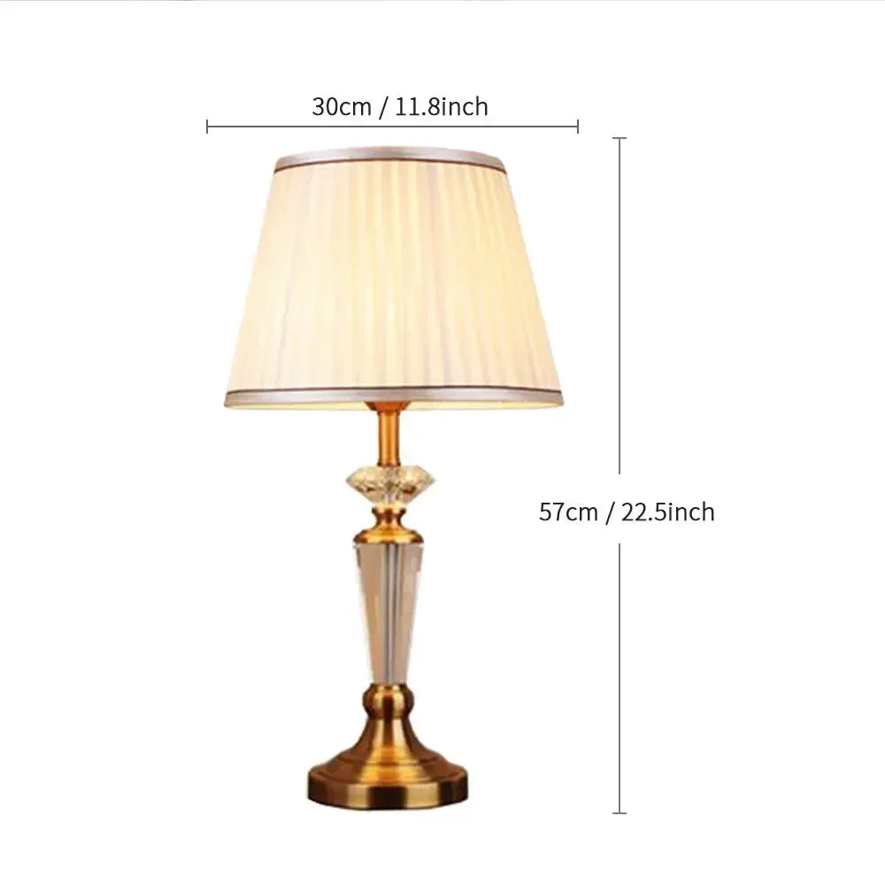 DecorBites™ Crystal Floor Lamp - European Retro Living Room & Bedroom Stand Light