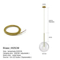 DecorBites™ Clear Glass Ball Pendant Chandelier for Dining Room Bedroom Decor Lighting
