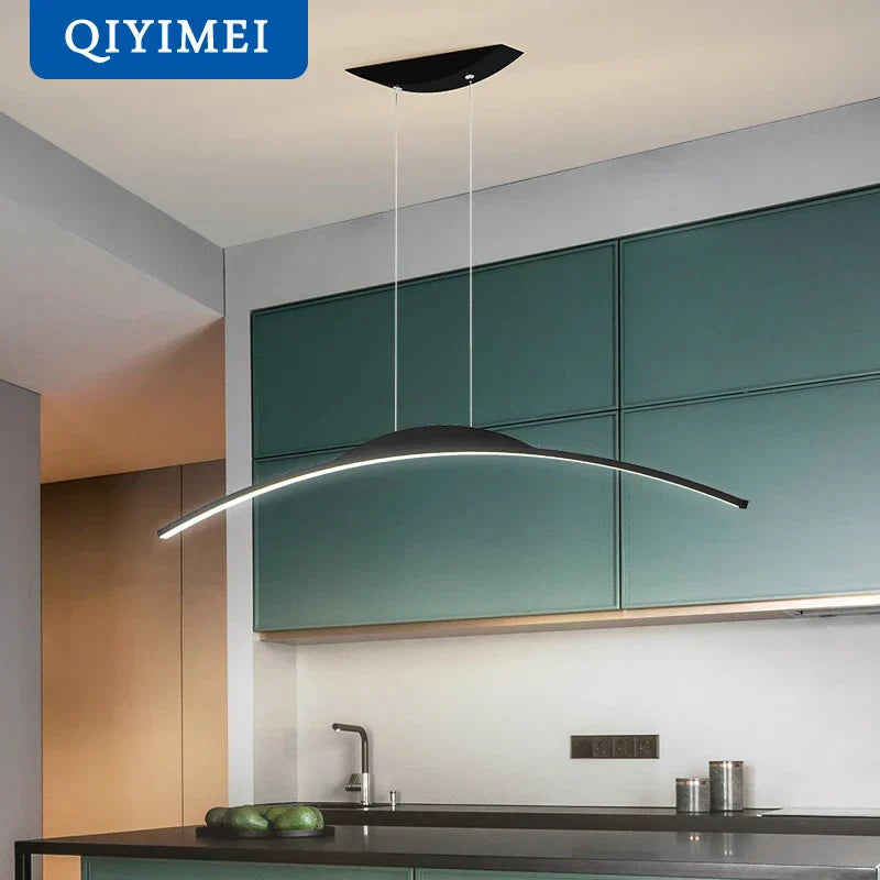 مصباح قلادة LED من DecorBites™ - إضاءة معلقة بسيطة لغرفة الطعام وديكور المنزل