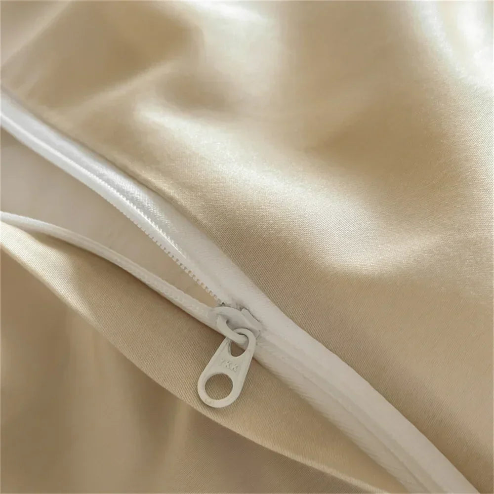 DecorBites™ Hot Diamond Lace Egyptian Cotton Bedding Set: Sheet, Pillowcase, Duvet Cover, Full-Queen-King Size