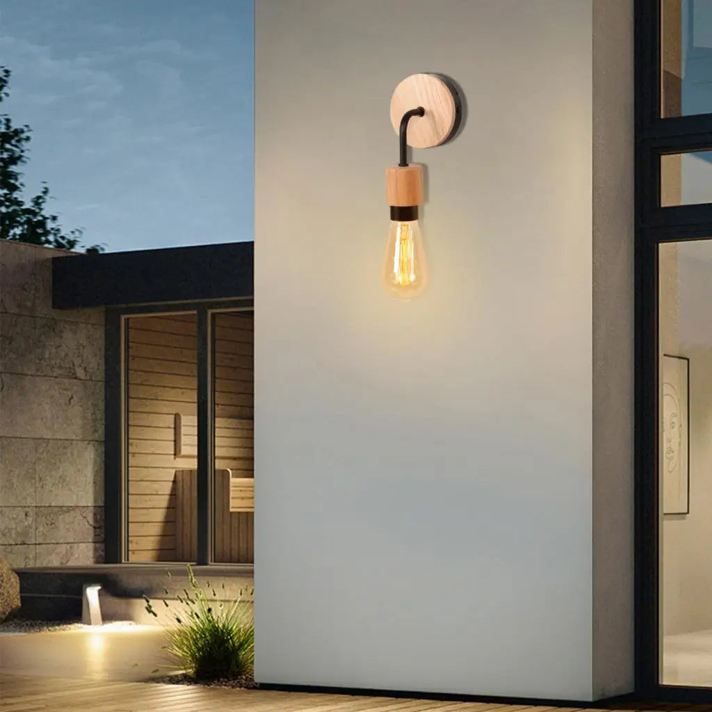 DecorBites™ Industrial LED Wall Light Retro Loft Lamps E27 Iron Lampshade Sconce