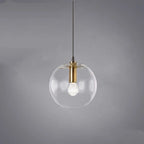 Nordic Clear Glass Globe Pendant Light