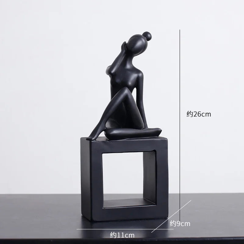 Abstract Figures Sculpture Modern Minimalism Decor Room Crafts DecorBites™ Aesthetics