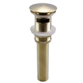 DecorBites™ Brushed Gold Basin Faucet: Brass Antique Sink Faucet, 3 Hole Waterfall Bathroom Tap