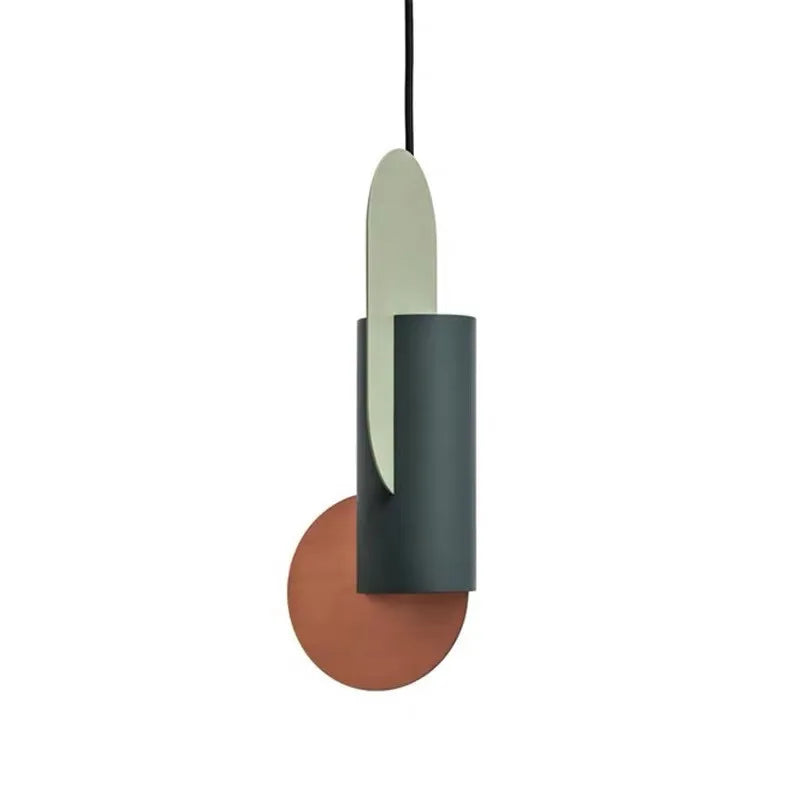 مصباح تعليق LED أسطواني أخضر DecorBites™ - مصباح معلق Nordic حديث برأس واحد