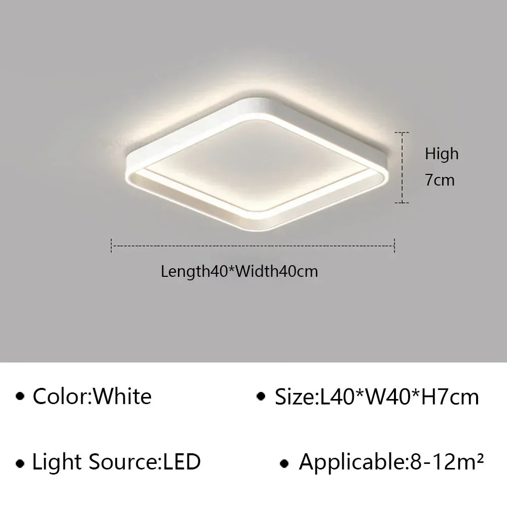 DecorBites™ Geometric LED Ceiling Lamp Chandelier for Living Dining Room Study Bedroom Aisle Balcony