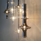 Postmodern Nordic Glass Pendant Light in White or Gray