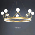 DecorBites™ Crown Design Gold Chandelier for Living Room Kids Bedroom