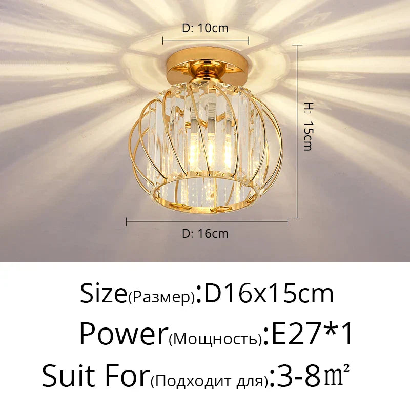 DecorBites™ Crystal Glass Nordic LED Chandelier for Modern Indoor Lighting