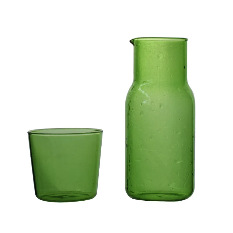 DecorBites™ 500ML Borosilicate Glass Tea Pot Cold Water Milk Cup Simple Creative Pot