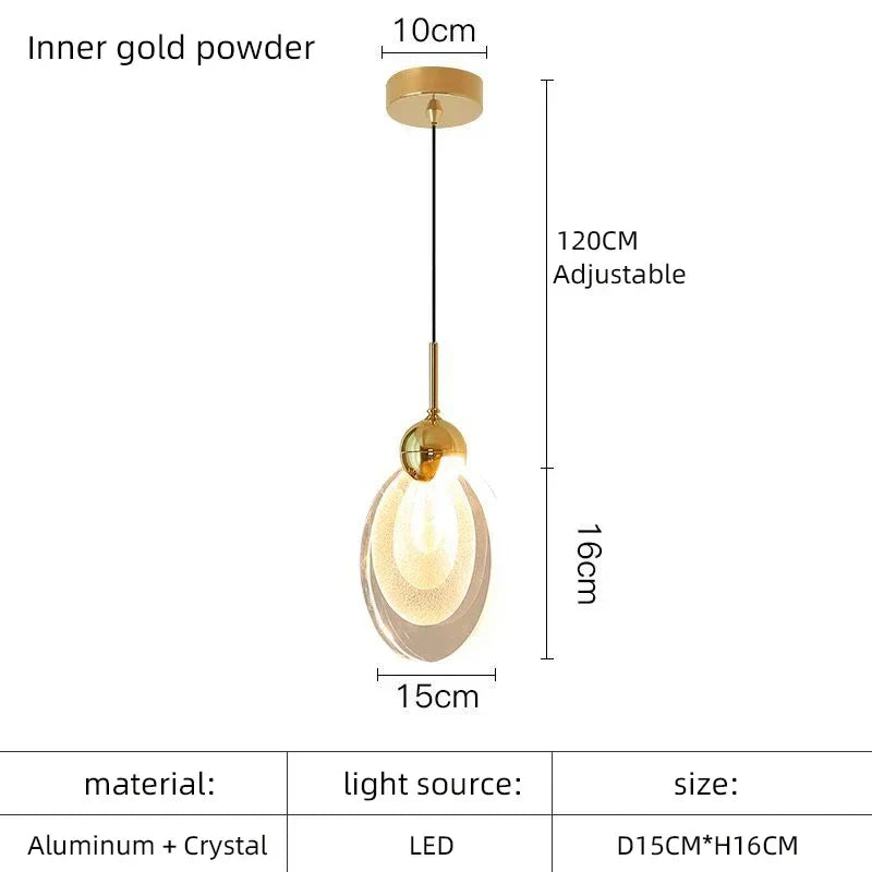 DecorBites™ Crystal LED Chandelier for Dining Room Decor