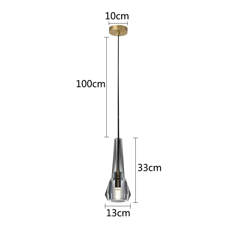 DecorBites™ Crystal Copper Chandelier: Elegant American Design for Living Room, Bedroom, and Study