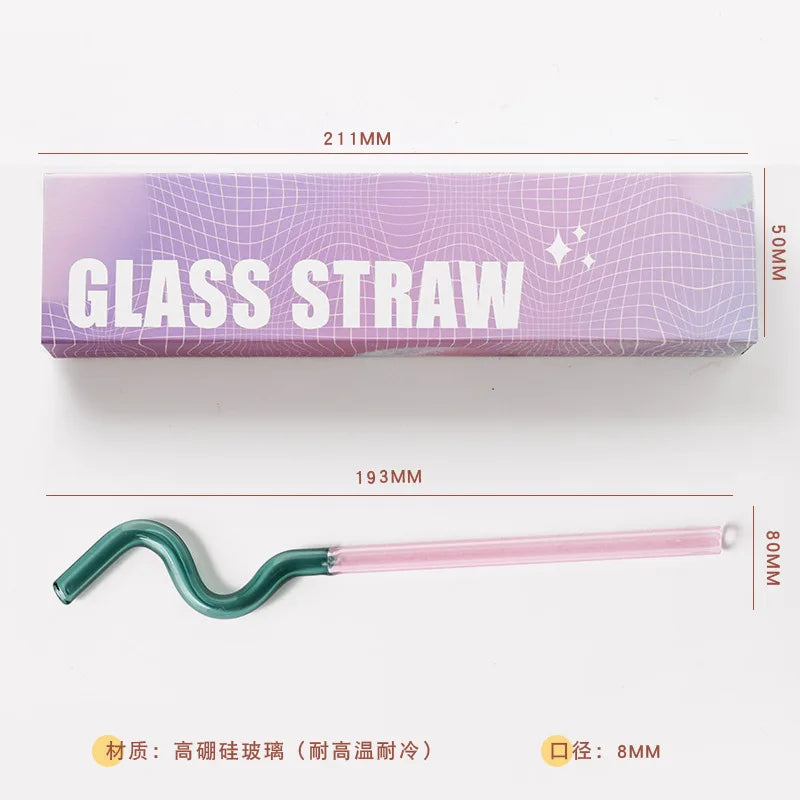  DecorBites™ Glass Flower Handle Stir Bar لأكواب القهوة والمشروبات المختلطة وحفلات المنزل