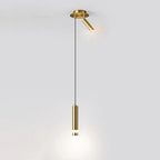 Modern Aluminum LED Pendant Light With Dual Spotlights