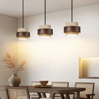 Japanese Wabi Sabi Stone Pendant Light in White or Gray