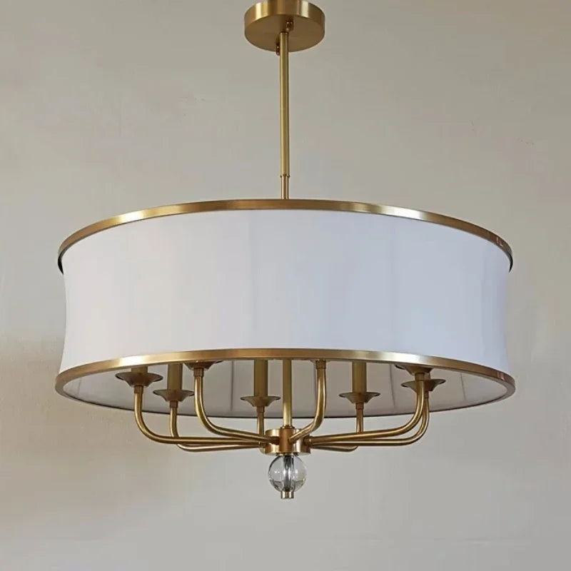 DecorBites™ Gold Rod LED Chandelier for Living Room, Nordic Style Hanging Lamp