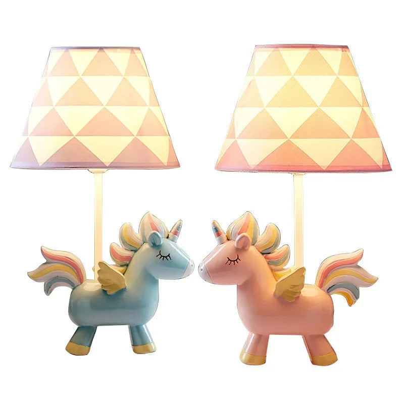 DecorBites™ LED Unicorn Table Lamp for Children's Room, Nordic Design Stand Light Lamparas