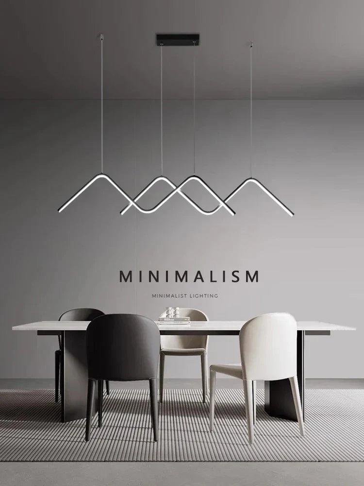 DecorBites™ مصابيح LED هندسية متدلية ثريا إضاءة عصرية بسيطة