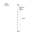 DecorBites™ Crystal Gold Chain Chandelier Ceiling Lamp for Home Décor