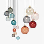 Nordic Ripple Glass Longline Pendant Light