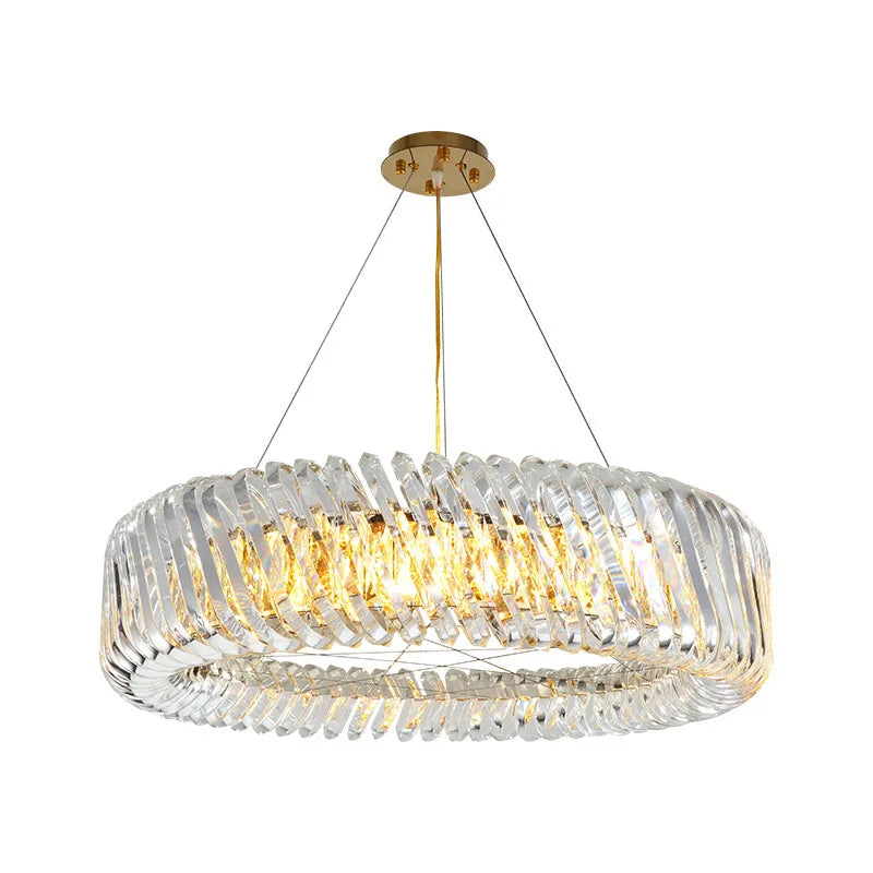 ثريا DecorBites™ الذهبية LED - صيحة جديدة لغرفة المعيشة لعام 2025
