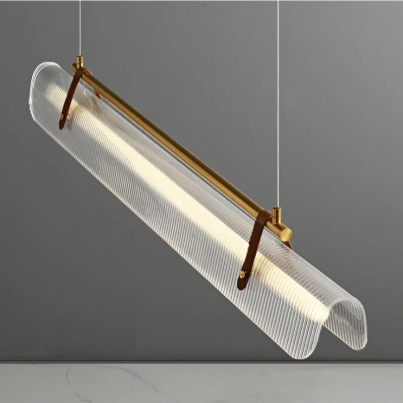 Nordic Minimalist Acrylic Strip Pendant Light