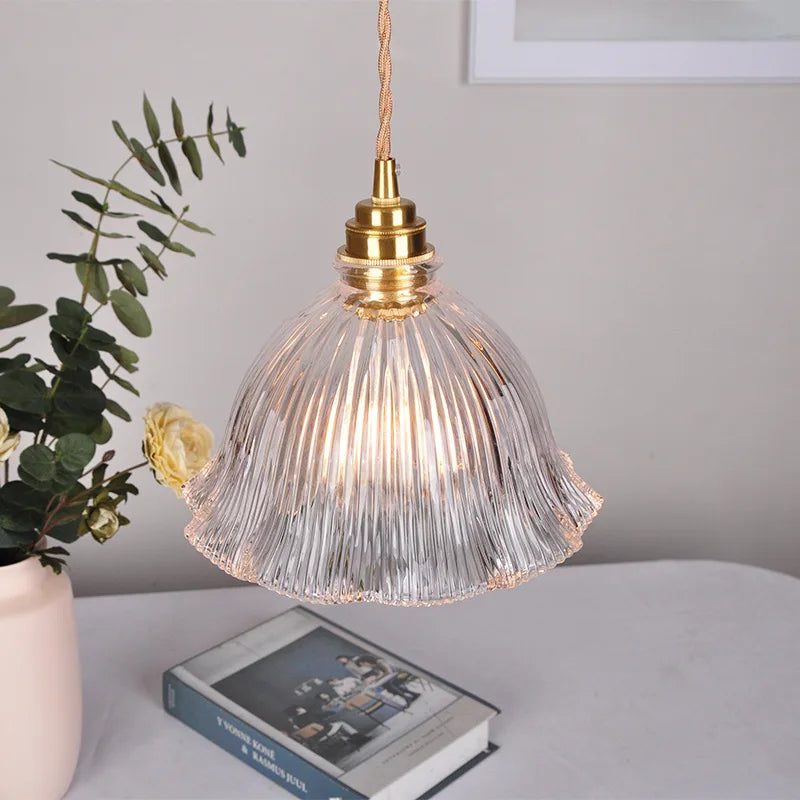 DecorBites™ Clear Glass LED Pendant Light Fixture for Modern Home Decor