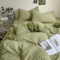 DecorBites™ Cotton Bedding Set with Comforter Cover, Sheet, and Pillowcase Set