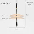 مصباح قلادة سقف أكريليك LED من DecorBites™ لإضاءة ديكور المنزل العصري